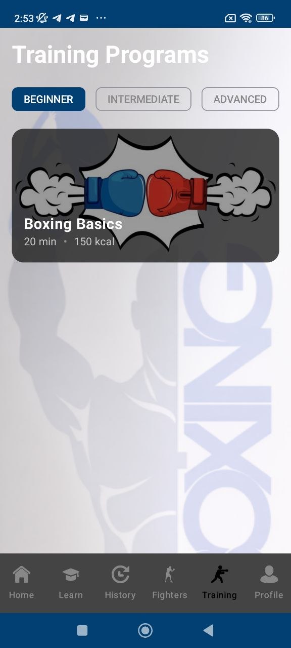 Legendary fighters screen